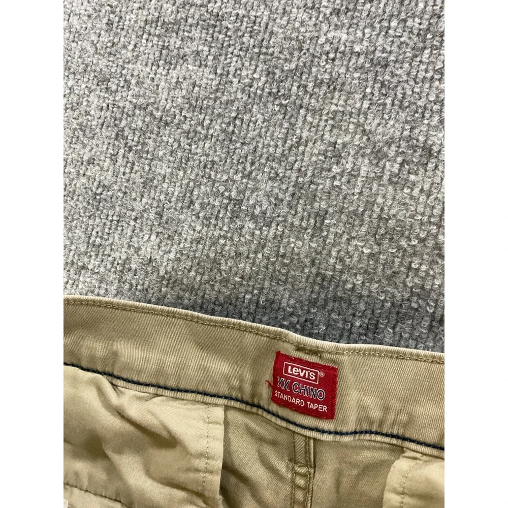 Levi's XX Chino Standard Taper 31x30 Khaki Pants Stretch Casual Flat Front Men's